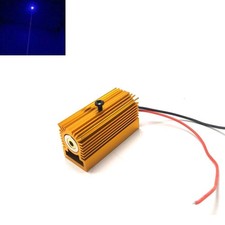 450nm 80mw Blue Dot Focusable 3-5V Laser Diode Module 12x35mm w/ Heatsink