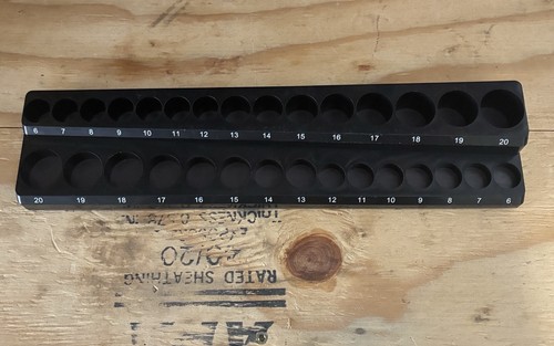 U.S. General Magnetic Socket Organizer 3/8” Drive Metric