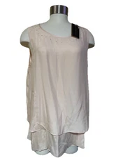 Kingdom Couture Disney Parks Castle Rhinestone Magic Kingdom Silk Tank New