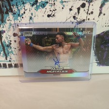 2025 Topps UFC Stadium Club Michael Morales Chrome Auto #CAS-MMO SP