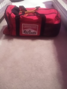 Vintage Marlboro Adventure Team Duffle Travel Bag 20x12