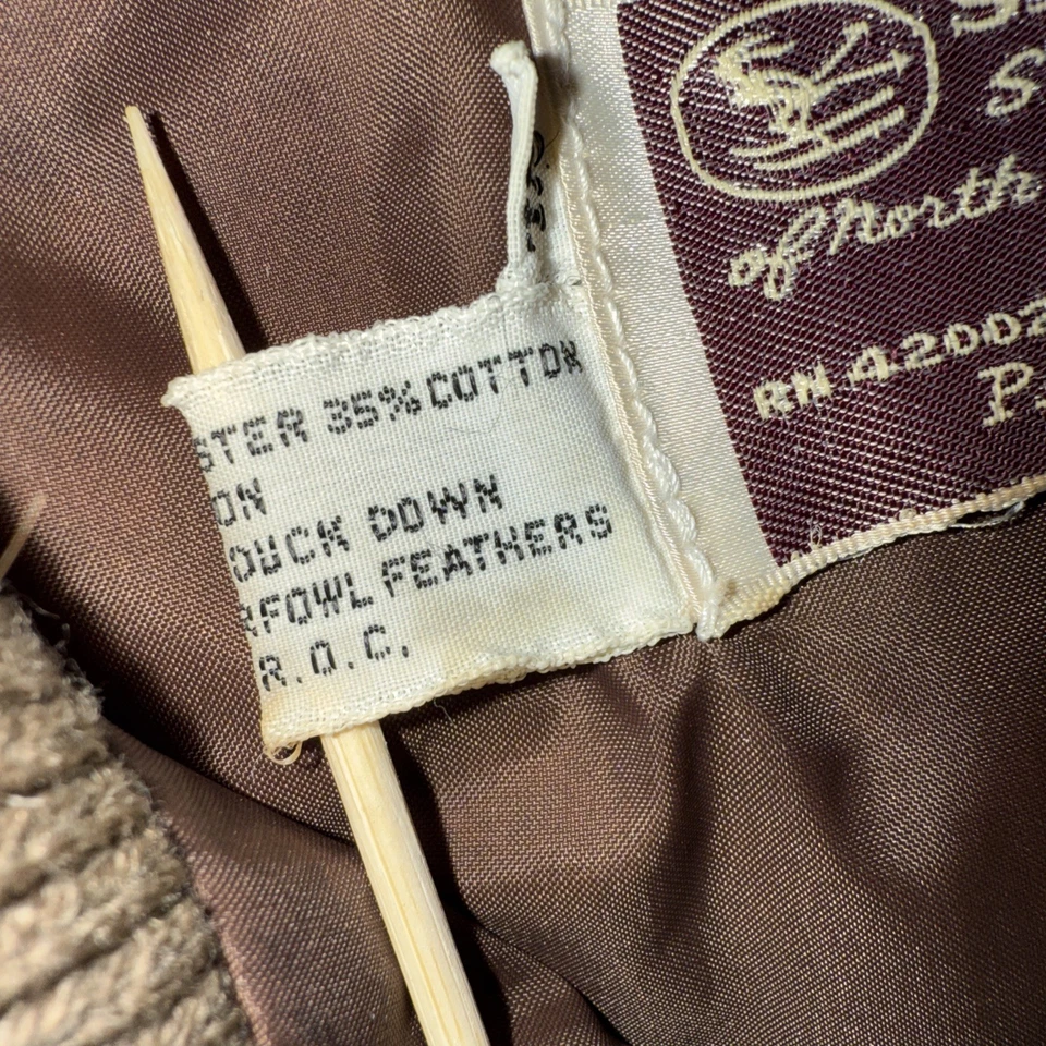 Chaleco acolchado vintage Ski Daddle marrón/bronceado para hombre talla: XL Foto 4 de 4