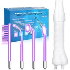 Yofuly High F-Frequenz Gesichtsstab mit 4 violetten Schönheitsstäben, tragbar hoch