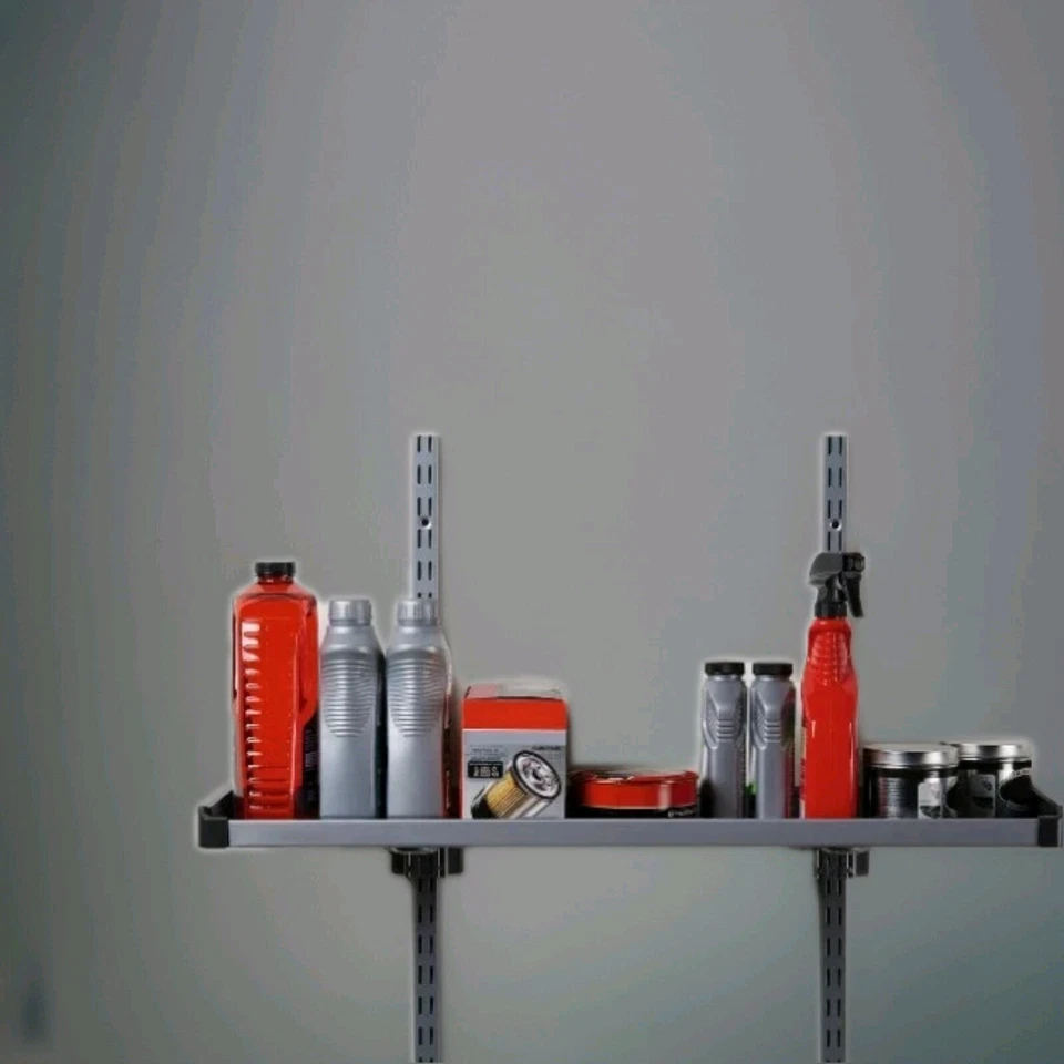 Rubbermaid FastTrack Garage 31.5 in. W x 9.5 in. D Large Metal Shelf 1938438 NEW - Image 4 of 4