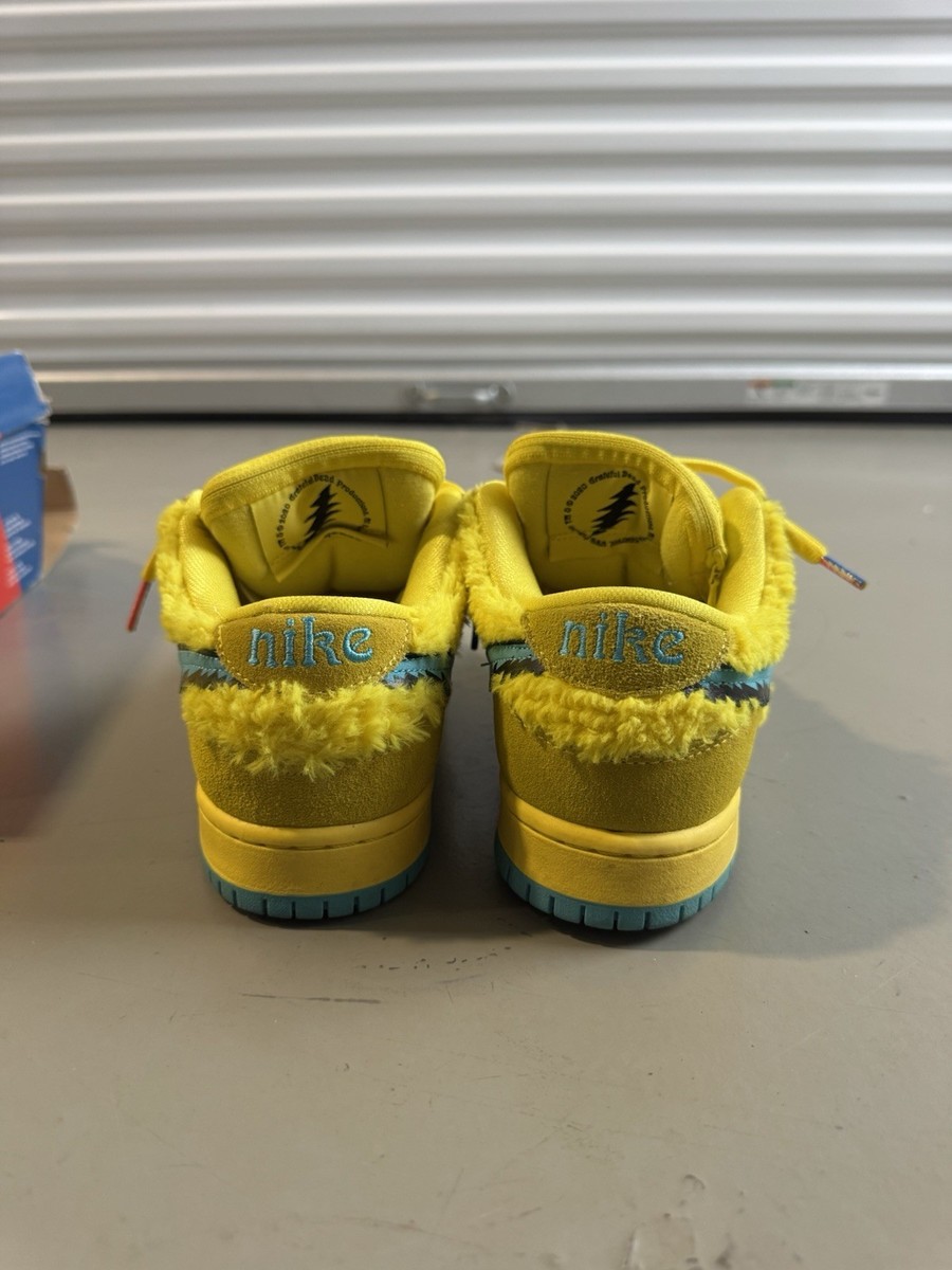 Nike SB Dunk Low Grateful Dead Bears Opti Yellow (Used/Damanged