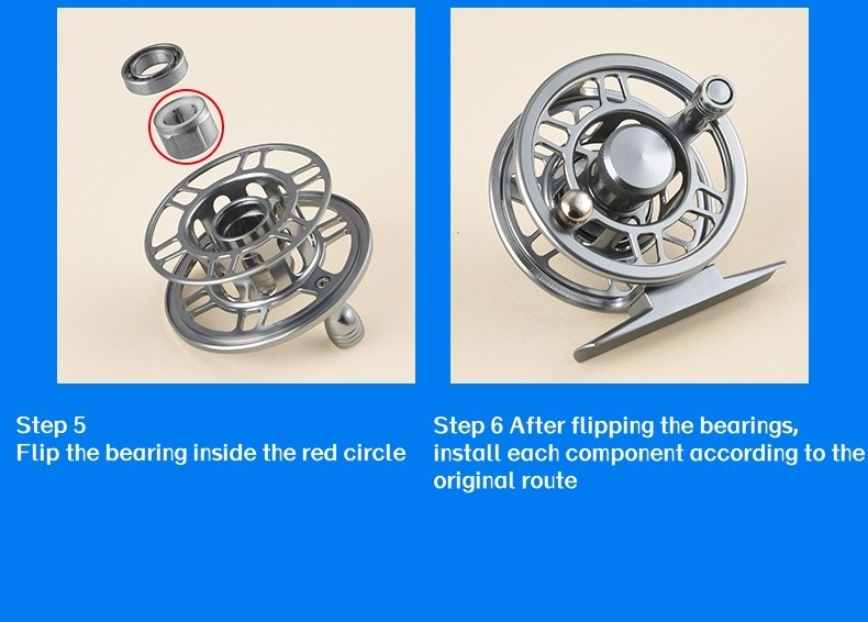 Fly Fishing Reels Left/Right Interchangeable All Metal Former Rafting Ice Reel