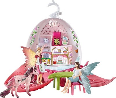SCHLEICH BAYALA 42526 Elfencafé-Blüte - 21-Teiliges Magisches Fee und Einhorn