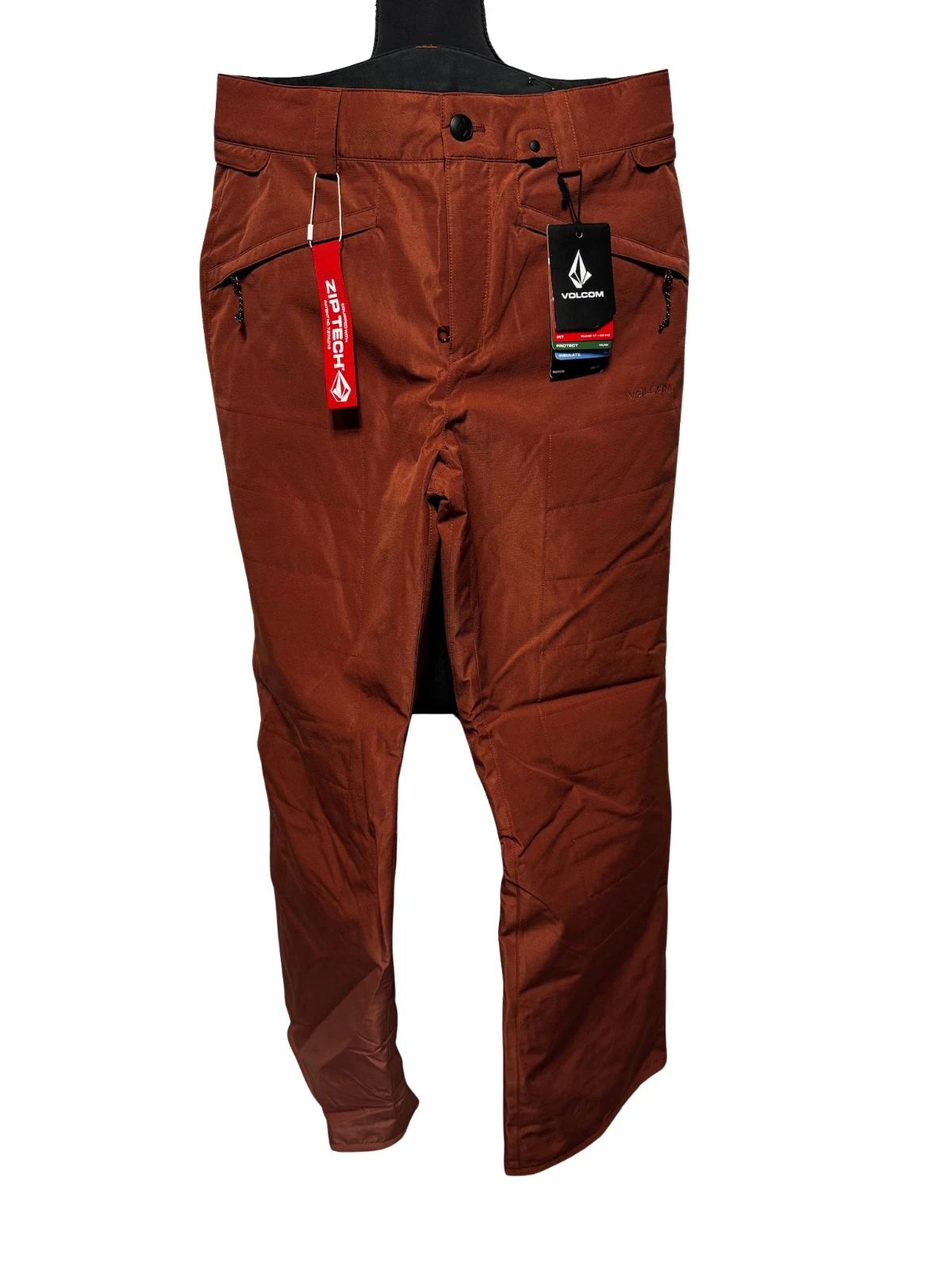 Volcom Obsidian TDS Insulated Snow Pants Women's Small Burgundy New