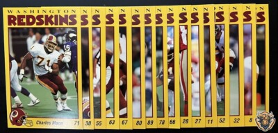 #ad 1993 Washington Redskins Police Football Cards $9.99