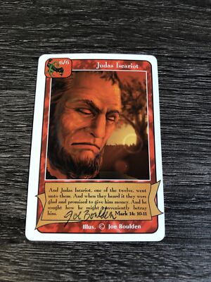 JUDAS ISCARIOT - REDEMPTION CCG - SIGNED BY ARTIST JIE BOULDEN!! | eBay