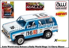 Auto World 2023 Release 3 Rally World Stage ' 77 Chevy Blazer Fits AW, AFX SC393