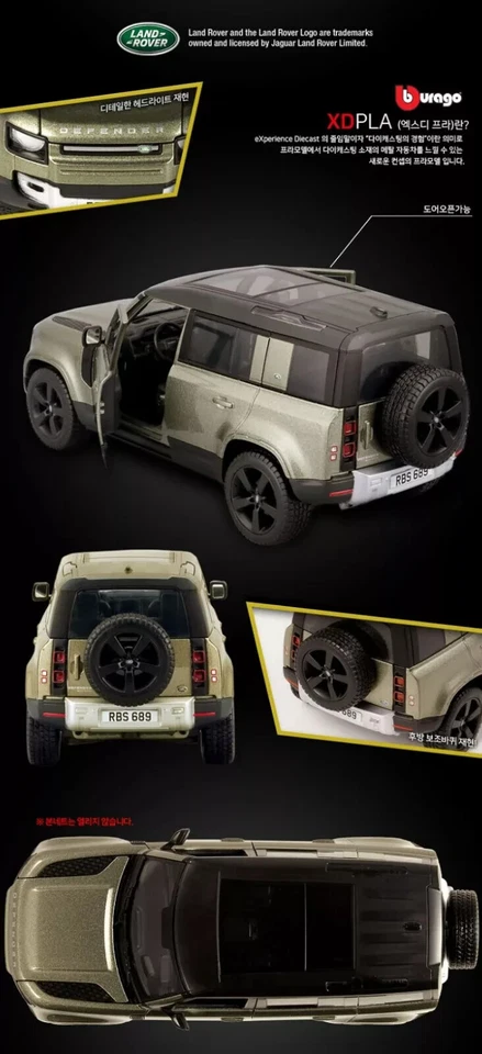 Academy #15146 Kit modellino in plastica Land Rover 2022 Defender 110 scala 1/24 - Immagine 3 di 4