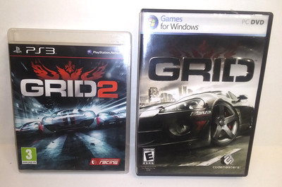 PS3 GRID 2  & GRID PC/DVD FOR WINDOWS COMPUTER GAME  USED & EX. COND.
