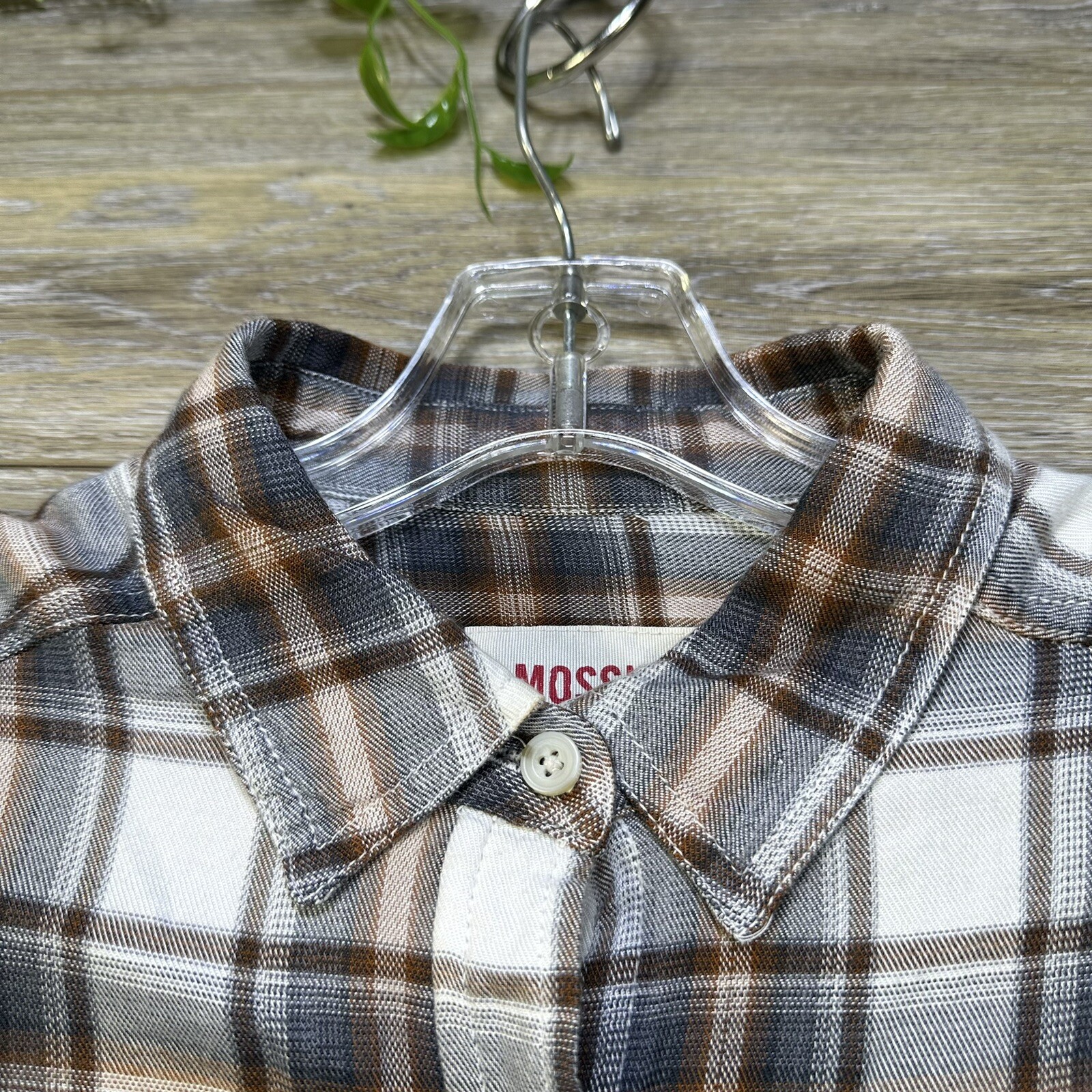 Flannel Button Down Size Medium Boyfriend Fit Sof… - image 6