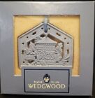 Wedgwood Blue Jasperware Christmas Ornament 1994 Candle Holly Christmas New