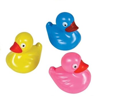 Floating Weighted Ducks (12 Pack) 3'' Plastic