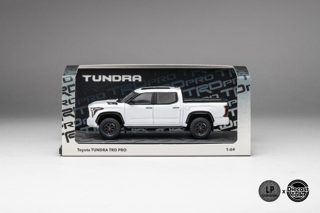 1/64 2024 Toyota Tundra TRD Pro White GCD Dealer DTG022-WH