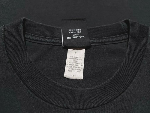 Vintage Y2K Zero And Mystery Skateboards 2007 Black & White Tour Black T-Shirt L - Picture 12 of 12