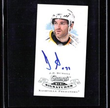 2008-09 Upper Deck Champ's Mini Signatures J.P. Dumont #CS-JP Auto