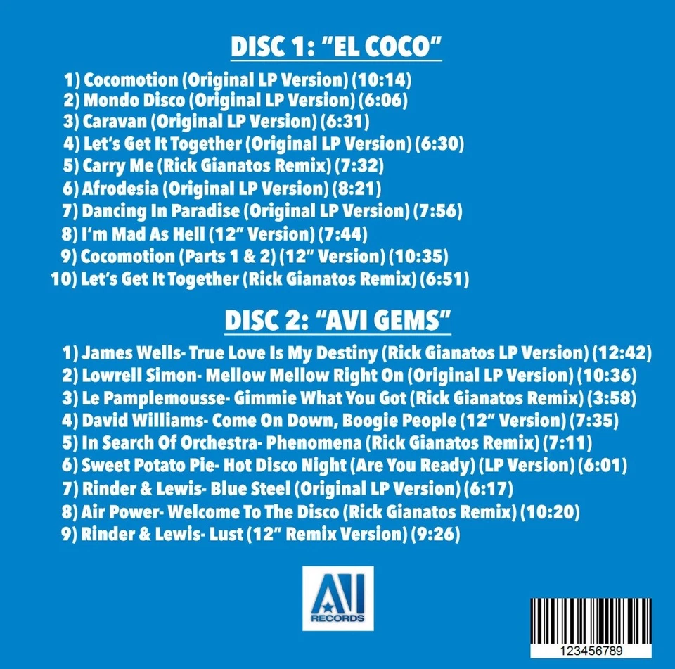 AVI Records-Disco*Soul*Jazz**Double CDr In DigiPack Foto 2 de 2