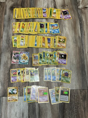 Massive Vintage Pokmon Card Collection 396 Cards Jungle Base Fossil Neo  Topps | eBay