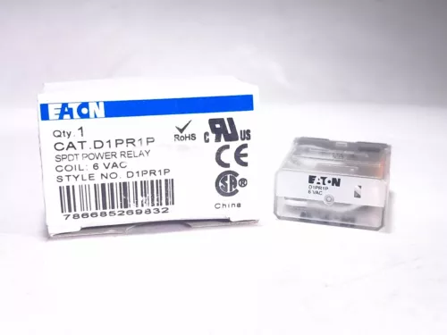 EATON D1PR1P SPDT POWER RELAY 20A 6VAC COIL - 7 AVAILABLE