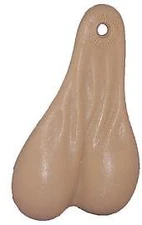 8" BULL NUT'S (IVORY) - BIG RIG DANGLER BALLS - NEW IVORY COLOR TRUCK NUTZ