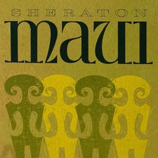 1960s Sheraton Maui Directory Brochure Kaanapali Beach Princess Laiulani Hawaii