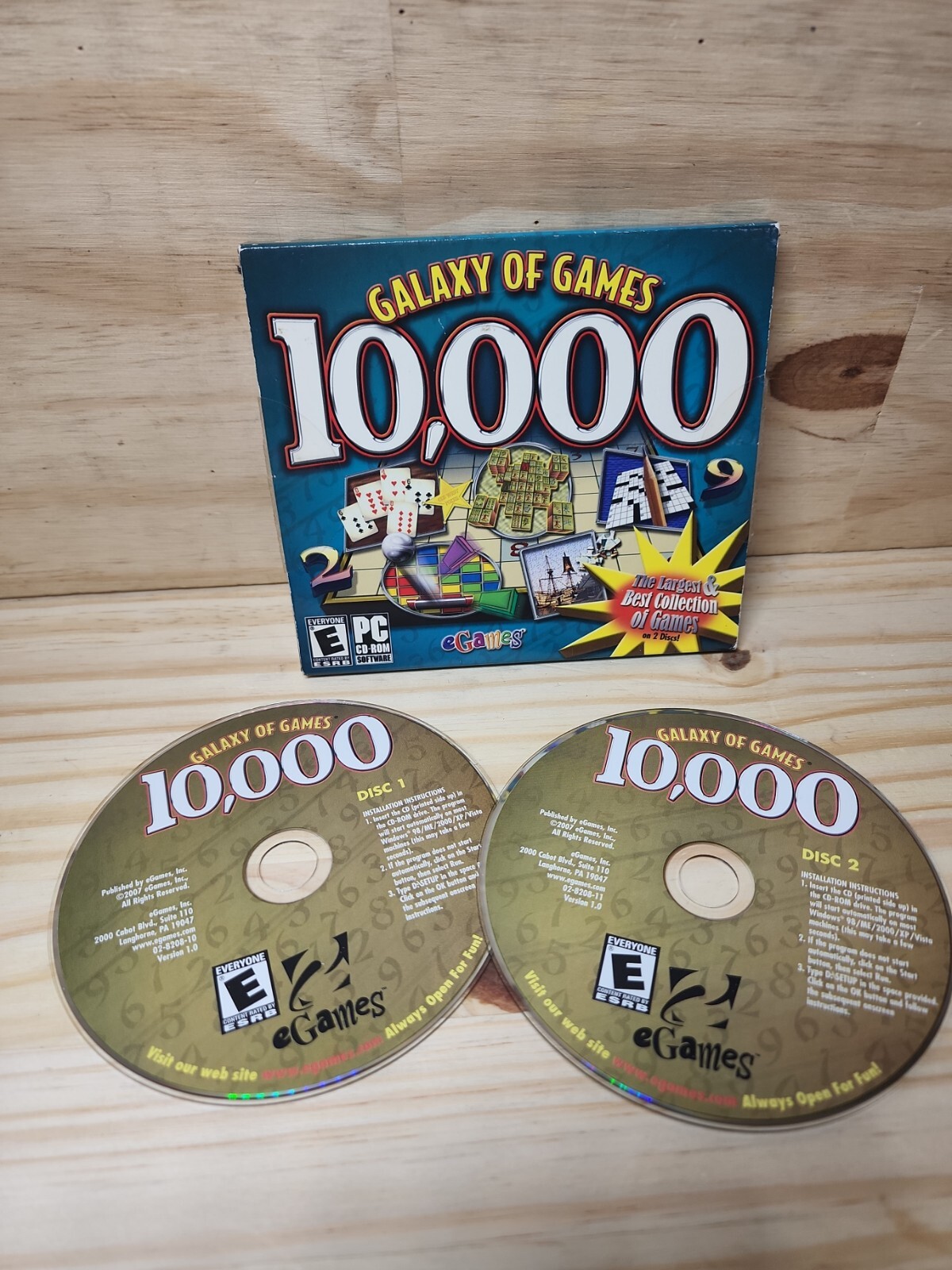 Galaxy of Games 10,000 (PC, 2008 2 Discs) The Largest & Best Collection of  Games | eBay