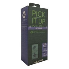 HugglePets Dog Poop Bag Tie Handles Baby Powder Lavender Scented Pick it Up Bags