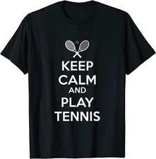 Keep Calm And Play Tennis Sport Design Unisex T-Shirt