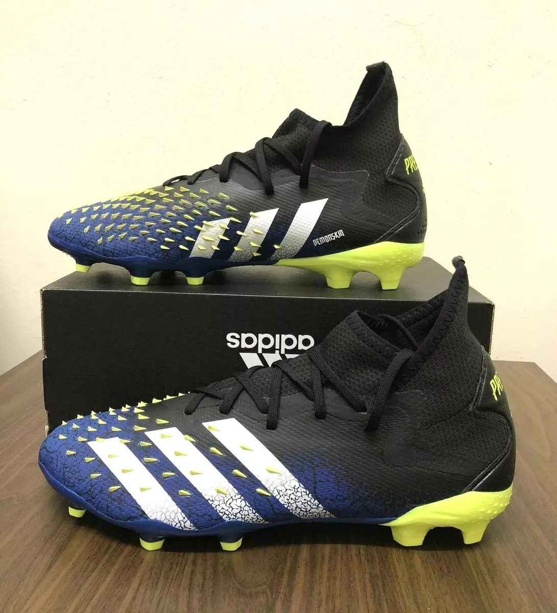 Adidas Predator Freak.2 FG Men's Sizes Football Soccer Cleats Blue Adidas Predator Freak.2 FG Men's Sizes Football Soccer Cleats Blue