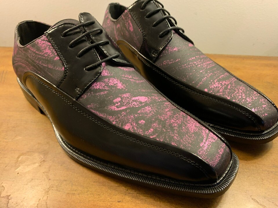 Black And Purple Men's Dress Shoes | eBay