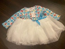 Pete and Lucy Girls Vibrant Owls Long Sleeve Dress Size 6 - 12 months