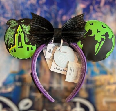Disney Parks Oogie Boogie Bash 2024 Loungefly Glow in Dark Mouse Ears Headband