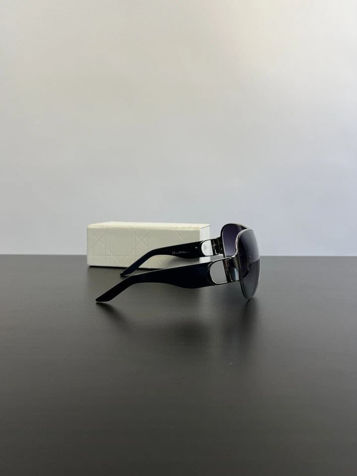 Christian Dior Vintage "I Love Dior 1" Mask Wrap Sunglasses Blue Code RQB2R 125 - Image 3 of 4