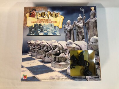Harry Potter Wizard Chess Set 2002 Mattel 43533 Complete Chess Game. New Box Dam