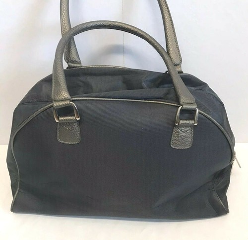 Diane von Furstenberg Travel Bag Duffle Bag Gray Carry-on Weekender DVF - Picture 3 of 6