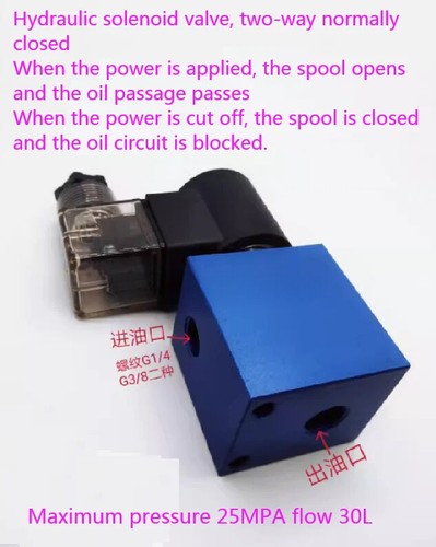 1pc pressure relief valve Hydraulic cartridge valve solenoid valve 2-way V2068 - Picture 8 of 14