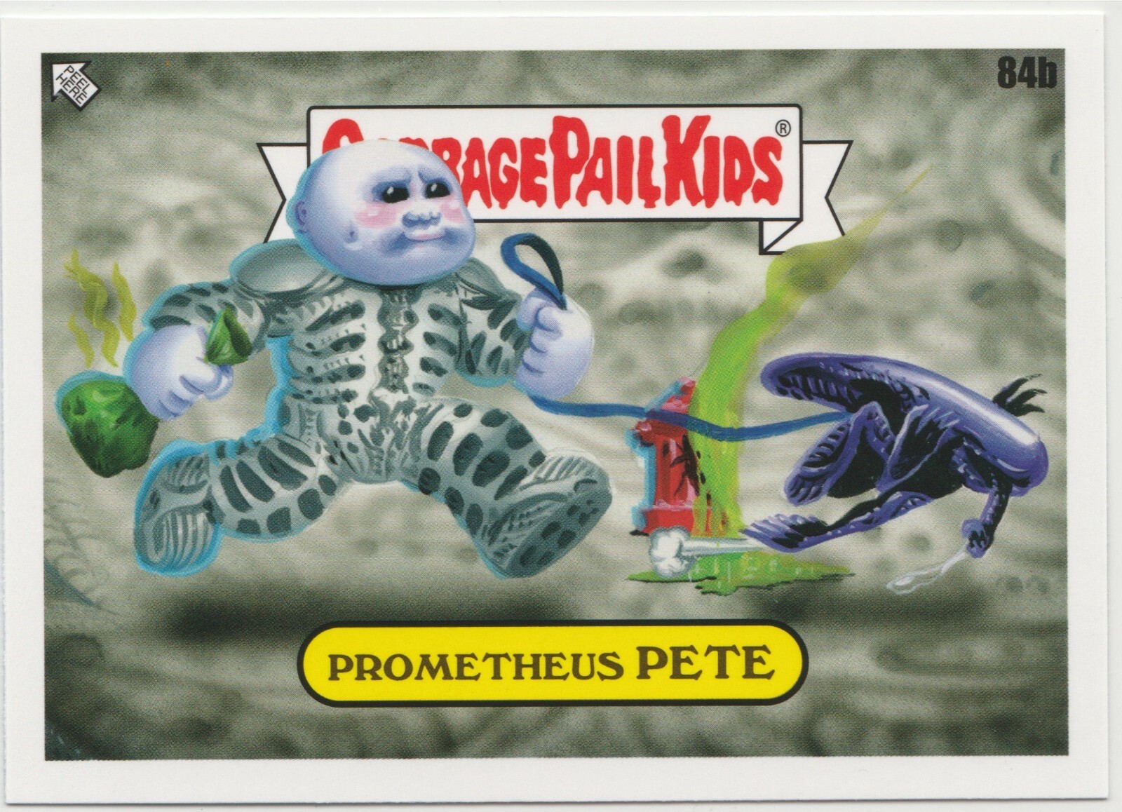 Prometheus Pete 84b Alien Garbage Pail Kids GPK 2023 Intergoolactic Mayhem Card