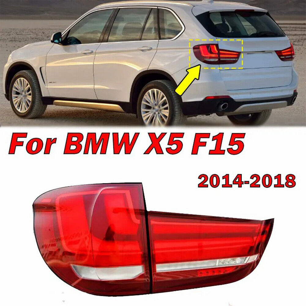 LED Tail Rear Lights Lamp 4PCS Set for BMW X5 F15 Facelift Stop