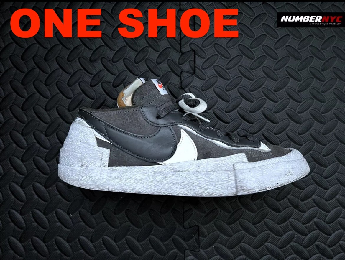 Nike Blazer DD1877002 Low Sacai Dark Grey Men Size 9 ONE