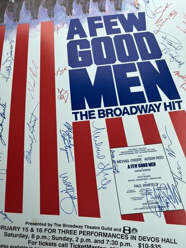 Poster A Few Good Men The Broadway Hit Cast Signatures 1989 - Picture 2 of 14
