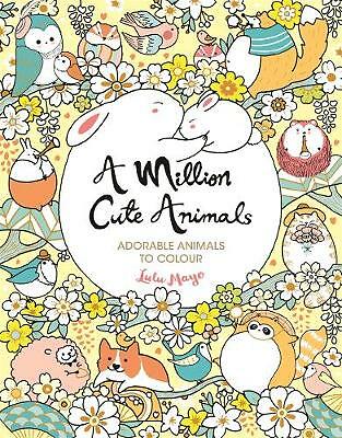 A Million Cute Animals: Adorable Animals to Colour by Lulu Mayo PAPERBACK - Image 2