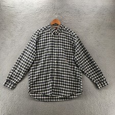 Tommy Hilfiger Button Down Dress Shirt Mens XL Multicolor Plaid Long Sleeve