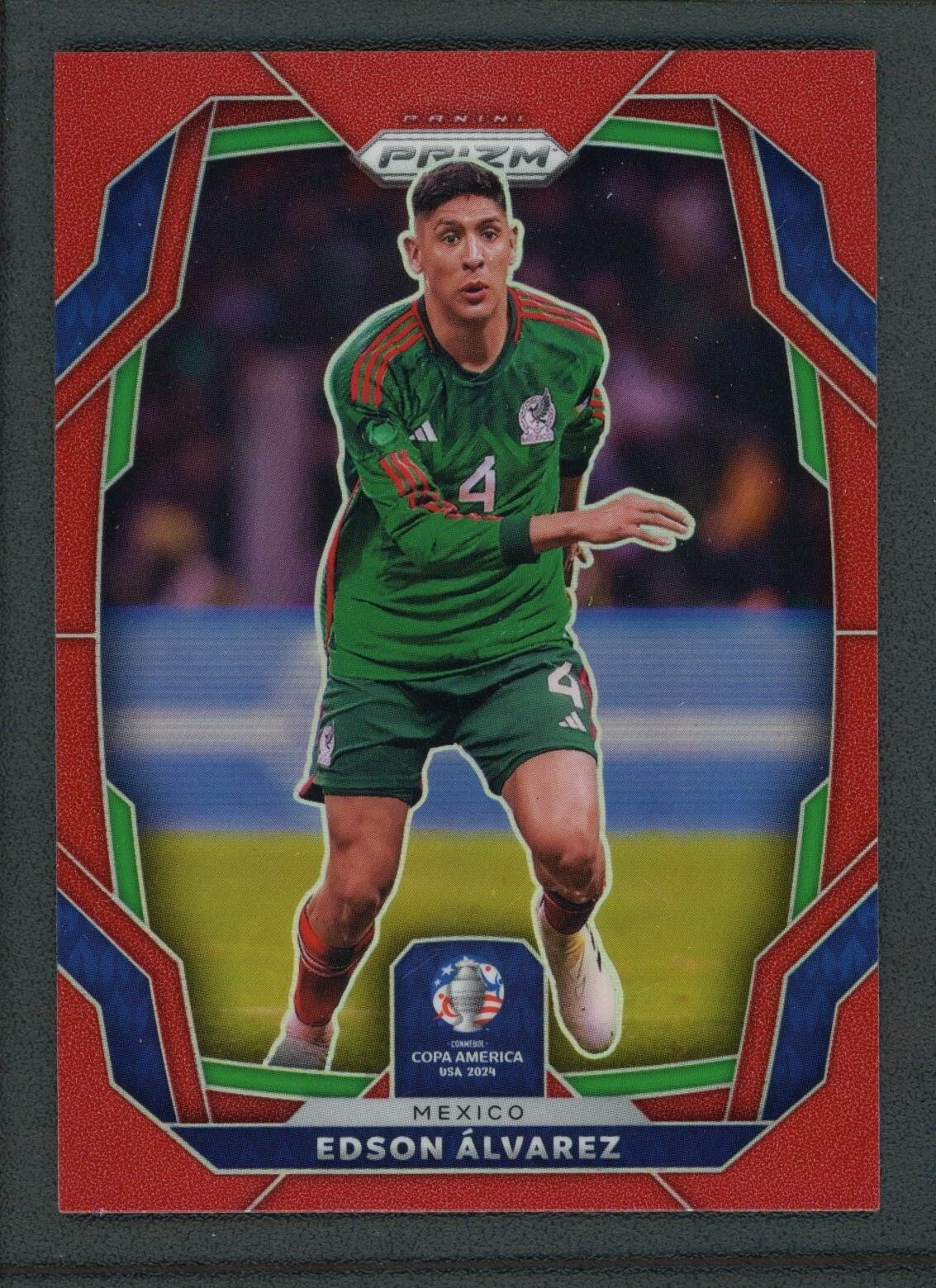 2024 EDSON ALVAREZ 110/199 PANINI PRIZM CONMEBOL COPA AMERICA 2024 RED