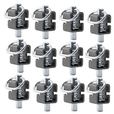 12PK Heavy Duty Spring Latch Lock Assembly for Utility Trailer Gates – 5/8" Weld