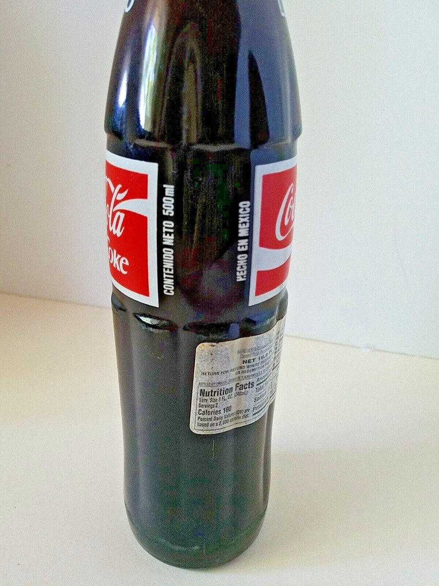 Vintage Coca Cola Bottle Unopened Full of Product Made In Mexico