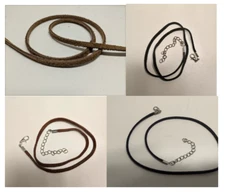 NEW Genuine High Quality Suede Necklace Cords- 14"-20" or Custom Size