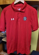 2017-18 Quebec Remparts Red Players Only Issued Team Golf Shirt Men's M